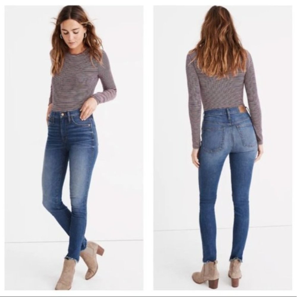 Madewell 10" High-Rise Skinny Jeans Brockton Wash